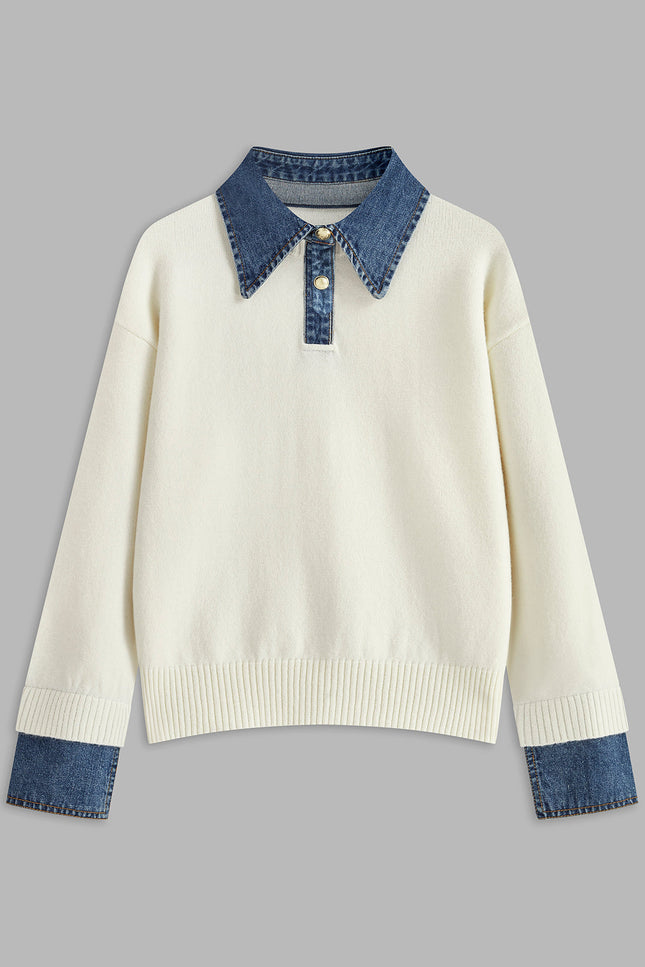 Verona Denim Collar Jumper